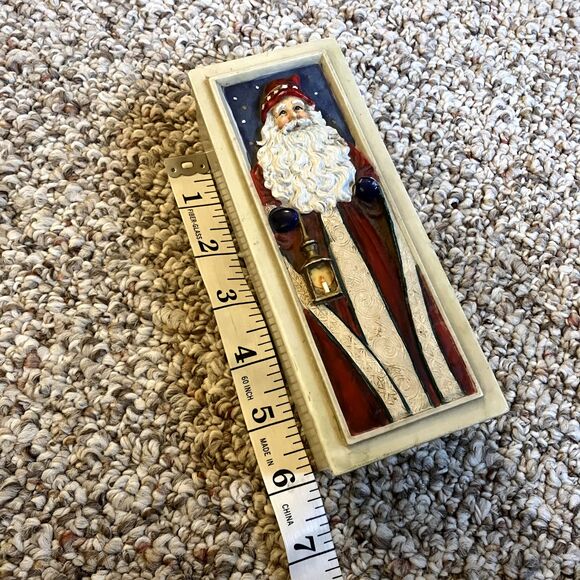 Ibis & Orchid Boxes of Light Christmas Santa Tea Light Decorative Trinket Box - Picture 12 of 15